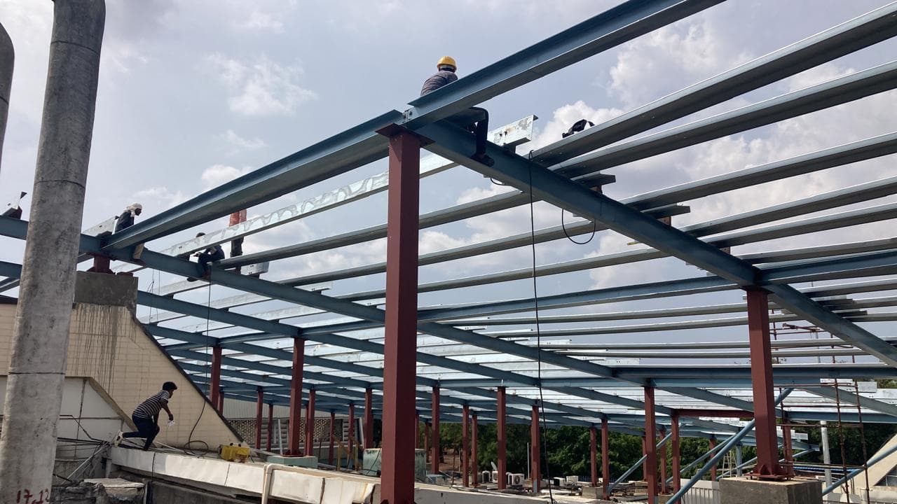 GI Sheet Installation & Office Space Development